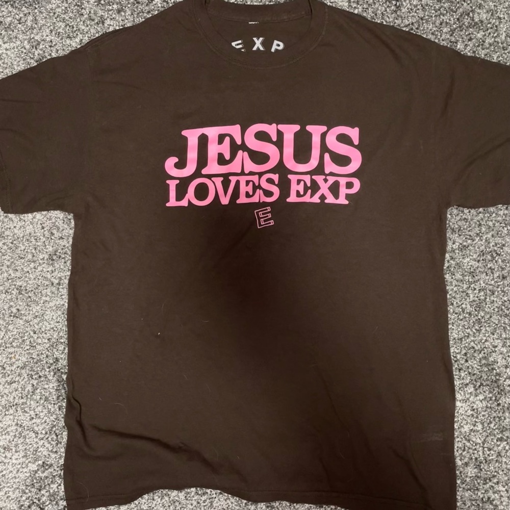 Men’s brown experimental clothing t shirt size large